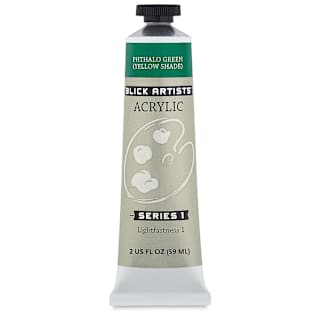 Blick Artists' Acrylic - Phthalo Green Yellow Shade, 2 oz tube