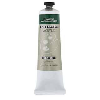 Blick Artists' Acrylic - Permanent Hooker's Green Hue, 4.65 oz tube