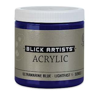 Blick Artists' Acrylic - Ultramarine Blue, 8 oz jar