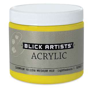 Blick Artists' Acrylic - Cadmium Yellow Medium Hue, 16 oz jar