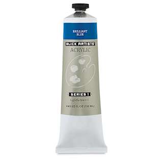 Blick Artists' Acrylic - Brilliant Blue, 4.65 oz tube