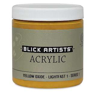 Blick Artists' Acrylic - Yellow Oxide, 8 oz jar