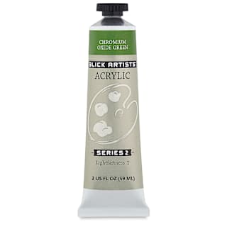 Blick Artists' Acrylic - Chromium Oxide Green, 2 oz tube