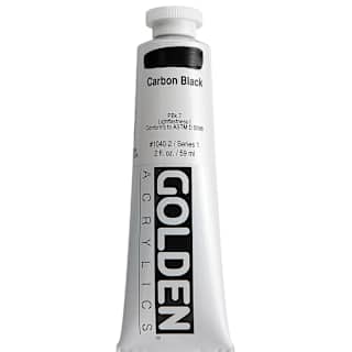 Golden : Heavy Body : Acrylic Paint : 59ml (2oz): Carbon Black