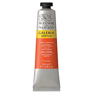 Winsor & Newton Galeria Flow Acrylics - Cadmium Orange Hue, 200 ml tube