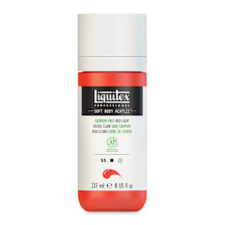 Liquitex Soft Body Artist Acrylics - Cadmium-Free Red Light, 237 ml
