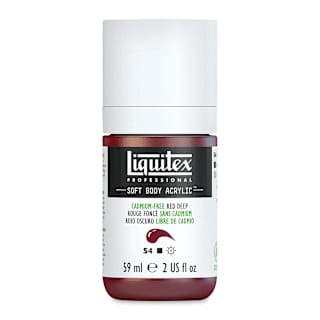 Liquitex Soft Body Artist Acrylics - Cadmium Free Red Deep, 59 ml bottle