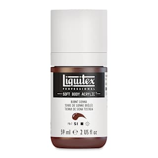 Liquitex Soft Body Artist Acrylics - Burnt Sienna, 59 ml bottle