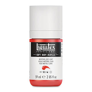Liquitex Soft Body Artist Acrylics - Naphthol Red Light, 59 ml bottle