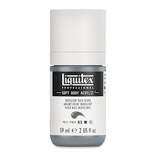 Liquitex Soft Body Artist Acrylics - Iridescent Rich Silver, 59 ml bottle
