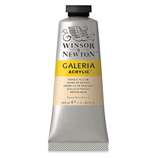 Winsor & Newton Galeria Flow Acrylics - Naples Yellow, 60 ml tube
