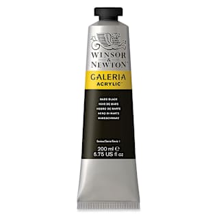 Winsor & Newton Galeria Flow Acrylics - Mars Black, 200 ml tube