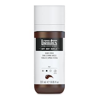Liquitex Soft Body Artist Acrylics - Burnt Umber, 237 ml
