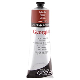 Daler-Rowney Georgian Oil Color - Indian Red, 225 ml tube