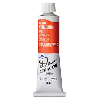 Holbein Duo Aqua Water Soluble Oils - Vermilion Hue, 40 ml tube
