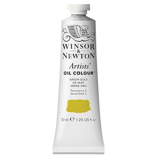 Winsor & Newton Artists' Oil Color - Green Gold, 37 ml tube
