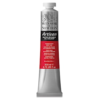 Winsor & Newton Artisan Water Mixable Oil Paint - Cadmium Red Deep Hue, 200 ml tube