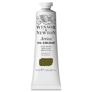 Winsor & Newton Artists' Oil Color - Olive Green, 37 ml tube