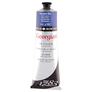 Daler-Rowney Georgian Oil Color - Permanent Blue, 225 ml tube
