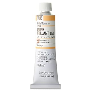 Holbein Artists' Oil Color - Jaune Brilliant 2, 40 ml tube
