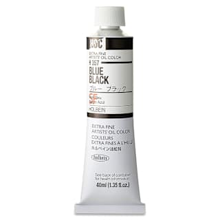Holbein Artists' Oil Color - Blue Black, 40 ml tube