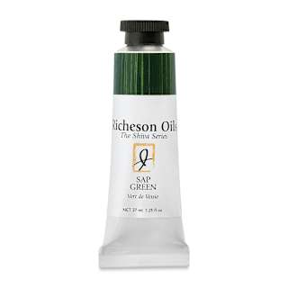 Shiva Signature Artist Oil Color - Sap Green, 1.25 oz Tube