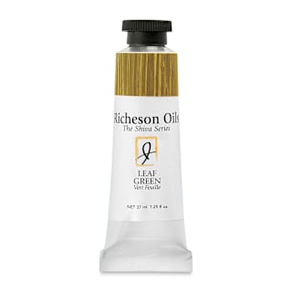 Shiva Signature Artist Oil Color - Leaf Green, 1.25 oz Tube