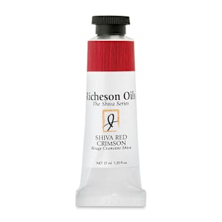 Shiva Signature Artist Oil Color - Shiva Red Crimson, 1.25 oz Tube