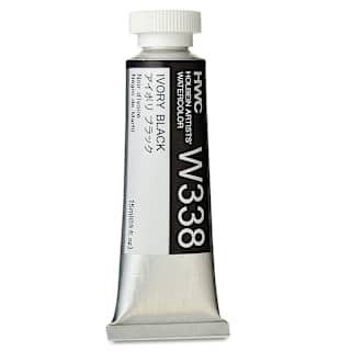Holbein Artists' Watercolor - Ivory Black, 15 ml tube
