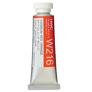 Holbein Artists' Watercolor - Cadmium Red Orange, 15 ml tube