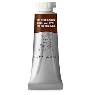 Winsor & Newton Professional Watercolor - Vandyke Brown, 14 ml Tube