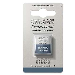 Winsor & Newton Professional Watercolor - Payne's Gray, Half Pan