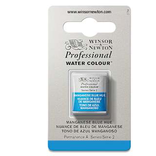 Winsor & Newton Professional Watercolor - Manganese Blue Hue, Half Pan