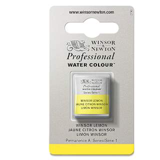 Winsor & Newton Professional Watercolor - Winsor Lemon, Half Pan