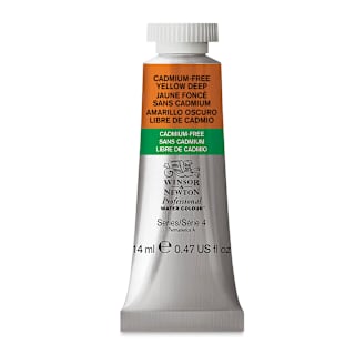 Winsor & Newton Professional Watercolor - Cadmium-Free Yellow Deep, 14 ml tube
