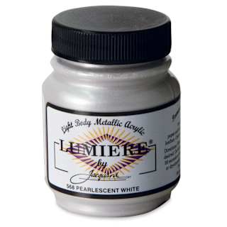 Jacquard Lumiere Acrylic - Pearlescent White, 2.25 oz Jar