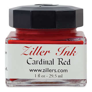 Ziller Ink - Cardinal Red, 1 oz