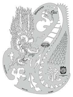 Iwata Artool Freehand Template - Kanji Master Dragon