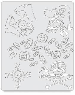 Iwata Artool Freehand Template - Curse of the Skull Master Buccaneer