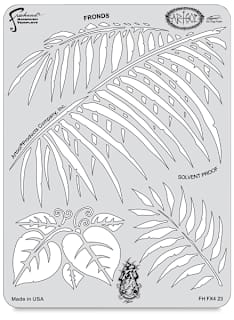 Iwata Artool Freehand Template - Kustom FX 4 Fronds