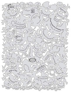 Iwata Artool Freehand Template - Wrath of Skull Master Bonz II