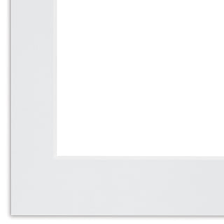 Crescent Select Conservation Solids Pre-Cut Mat - Vivid White, 8 ply, 11" x 14"