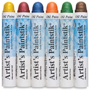 Shiva Oilstik Oil Paint - Set of 6, Iridescent, 37 ml