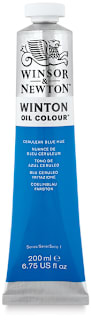 Winsor & Newton Winton Oil Color - Cerulean Blue Hue, 200 ml tube