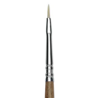 Escoda Futura Synthetic Bristle Brush - Series 5410, Short Filbert, Size 0, Long Handle