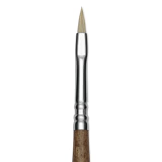 Escoda Futura Synthetic Bristle Brush - Series 5410, Short Filbert, Size 2, Long Handle