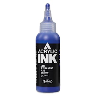 Holbein Acrylic Ink - Ultramarine Blue, 100 ml
