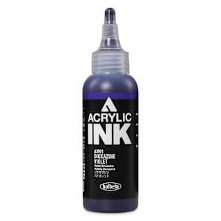 Holbein Acrylic Ink - Dioxazine Violet, 100 ml