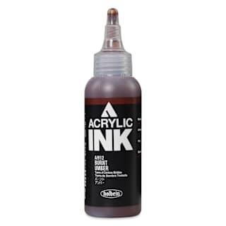 Holbein Acrylic Ink - Burn Umber, 100 ml