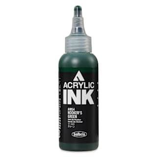 Holbein Acrylic Ink - Hooker's Green, 100 ml
